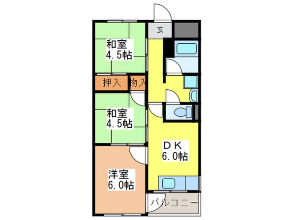 石切パ－クサイドマンションの物件間取画像